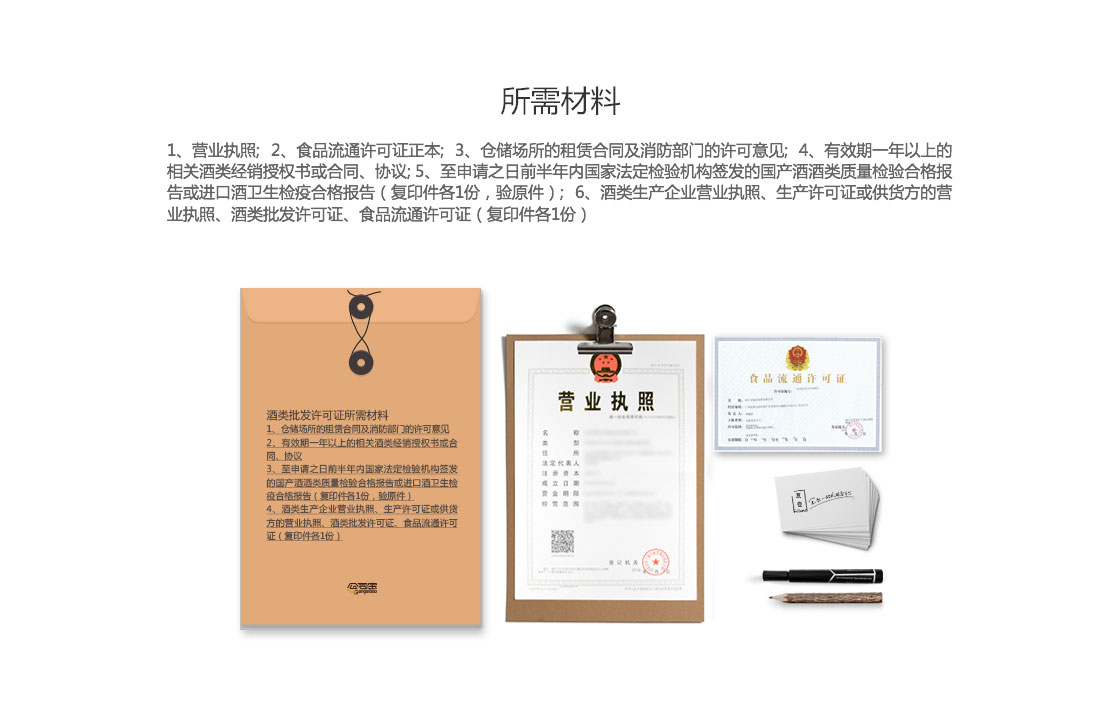 酒类经营许可证,酒类批发经营许可证办理