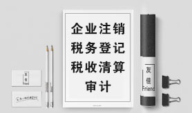 企业注销税务登记税收清算审计